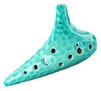Ocarine Ocarinas12 Hole Ice Crack Ocarina Strumento da gioco for musicista adulto Regalo di compleanno Ocarina professionale Gente(Green)