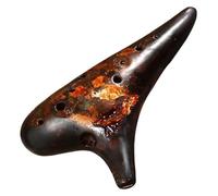 Ocarine Ocarine Ocarina portatile a 12 fori Alto F adatta a principianti Strumenti da gioco professionali for adulti Decorazioni per la casa(Brown)
