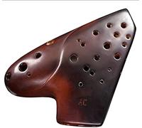 Ocarine Performance Professionale Tipo 3 Tube Alto C Ocarina Argilla Fumé, Strumento A Fiato Stile Sottomarino Retrò, Aperture Anteriori E Posteriori, Regali for Gli Amanti Della Musica