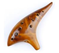 Ocarine Strumento da gioco for Ocarina Ocarina a tono medio a 12 fori adatto ai principianti for insegnare ai musicisti a suonare Classico(Orange)