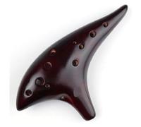 Ocarine Strumento da gioco for Ocarina Ocarina a tono medio a 12 fori adatto ai principianti for insegnare ai musicisti a suonare Classico(Brown)