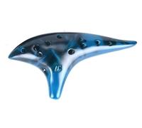 Ocarine Strumento da gioco Ocarina affumicato Ocarina Alto C in ceramica a 12 fori adatto for strumenti popolari for principianti adulti Gente