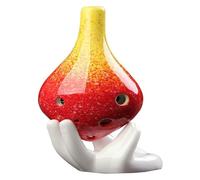 Ocarine Strumento musicale flauto in porcellana a tono medio Ocarina a 6 fori a bocca lunga, adatto a studenti adulti e principianti for bambini Gente