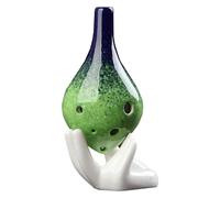 Ocarine Strumento musicale flauto in porcellana a tono medio Ocarina a 6 fori a bocca lunga, adatto a studenti adulti e principianti for bambini Gente