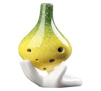 Ocarine Strumento musicale flauto in porcellana a tono medio Ocarina a 6 fori a bocca lunga, adatto a studenti adulti e principianti for bambini Gente