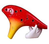 Ocarine Strumento musicale Ocarina popolare tradizionale a 12 fori Ocarina Alto C Key Adatto for adulti principianti for suonare l'Ocarina Classico(Orange)