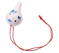 Ocarine Strumento portatile for flauto accordato Ocarina in ceramica a 6 fori professionale contralto AC for regalo di compleanno for principianti for studenti adulti Classico