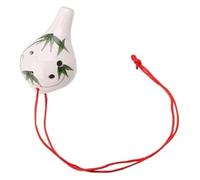 Ocarine Strumento portatile for flauto accordato Ocarina in ceramica a 6 fori professionale contralto AC for regalo di compleanno for principianti for studenti adulti Classico