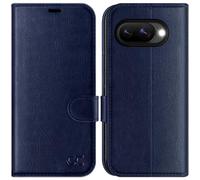 OCASE Cover per Google Pixle 10A, Cover in Pelle PU con Tasche per Carte, Blocco RFID, Supporto Integrato e Protezione Antishock Custodia Portafoglio per Google Pixle 10a (6,3 Pollici) - Blu