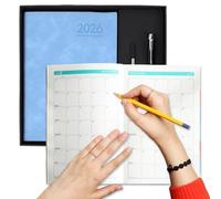 Ocastuted Agenda Lavoro Planner - Agenda 2026 Giornaliera per Lavoro e Attività,Taccuino A5 Design Estetico con Copertina Rigida per Cucina Studio Palestra