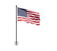 Ocastuted Asta Bandiera Da Infilare Nel Terreno Per Esterni - Resistente Alle Forti Raffiche Di | Residenziale Rinforzata Per Giardino Patio Cortile Cancello Casa Spazi Commerciali