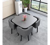 OCAZI tavolo da pranzo,Tavolo da cucina rotondo,1 tavolo 4 sedie 5 set,scrivania,Tavolo da conferenza,Tavolo da svago,Set tavolo e sedia - #32-90 * 75cm/35.4 * 29.5in(WxH)