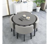 OCAZI tavolo da pranzo,Tavolo da cucina rotondo,1 tavolo 4 sedie 5 set,scrivania,Tavolo da conferenza,Tavolo da svago,Set tavolo e sedia - #2-80 * 75cm/31.5 * 29.5in(WxH)