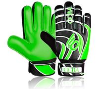OCBA guanti portiere con Super Grip Latex con imbottitura Shock Absorption per proteggere i palmi e le dita dei bambini guanti da portiere bambino uomo
