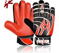OCBA guanti portiere con Super Grip Latex con imbottitura Shock Absorption per proteggere i palmi e le dita dei bambini guanti da portiere bambino uomo