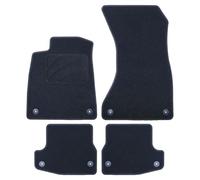 OCC Design - Tappetini per auto personalizzati, Compatibile con Audi A5 F57 - Cabrio (2017-PRESENTE), Moquette, Velluto/Polipropilene, Schienale antiscivolo, Coppa del tallone, 4 pezzi