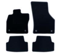 OCC DESIGN TAPPETO MISURA GOLF VII (2012-2019) 5PZ RIBETTO GRIGIO SCURO