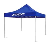 OCC MOTOR SPORT Gazebo Racing 3X3M acciaio inox blu 40 mm 420 Oxford, blu, 3 x 3 metros