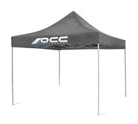 OCC MOTOR SPORT Gazebo Racing 3X3M acciaio inox grigio 40 mm 420 Oxford, grigio, 3 x 3 metros