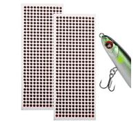 Occhi adesivi per esche realistiche | 500 x esche realistiche da 6 mm | Assortimento di occhi di pensiero falso riflettente per attirare i pesci,