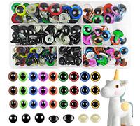 OCCHI AMIGURUMI SICUREZZA 114 PEZZI 12-18MM MULTICOLORE CON NASO DI SICUREZZA PE