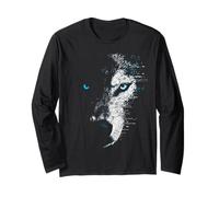 Occhi Azzurri Lupo Mannaro Maglia a Manica