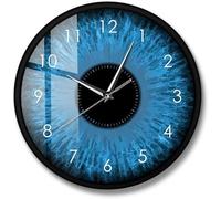 Occhi Blu Iris Ottica Orologio da Parete Rettiliano Bulbi Oculari Occhio Progettato Home Decor Orologio Oculista Medico Oftalmologia Regali, Metal Frame