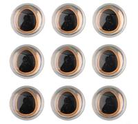 Occhi da pesca 3D con effetto olografico, gomma morbida modellata per la costruzione di mosche, migliora l'attrazione dell'esca con riflessi realistici (8 mm argento)