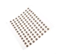Occhi da pesca olografici 3D compatibili con la costruzione di mosche e la realizzazione di esche, adesivi a forma di occhio di pesce modellati in gomma morbida con riflessi realistici, (8 mm, argento