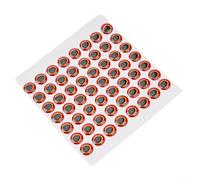Occhi da pesca olografici 3D, compatibili con la costruzione di mosche e la realizzazione di esche, adesivi a forma di occhio di pesce modellati in gomma morbida con riflessi realistici, (10 mm, rosso