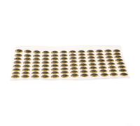 Occhi da pesca olografici 3D con retro in gomma modellata morbida per legare le mosche, riflettenti per migliorare l'attrazione dei pesci, varie misure 6 mm, 8 mm, 10 mm, 12 mm (8 mm oro)