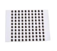 Occhi da pesca olografici 3D con retro in gomma modellata morbida per legare le mosche, riflettenti per migliorare l'attrazione dei pesci, varie misure 6 mm, 8 mm, 10 mm, 12 mm (6 mm argento)