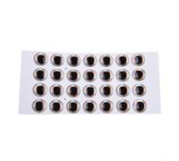 Occhi da pesca olografici 3D con retro in gomma modellata morbida per legare le mosche, riflettenti per migliorare l'attrazione dei pesci, varie misure 6 mm, 8 mm, 10 mm, 12 mm (10 mm argento)