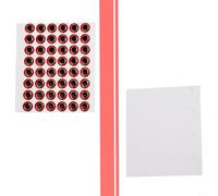 Occhi da pesca olografici 3D con retro in gomma modellata morbida per legare mosche, riflettenti per migliorare l'attrazione dei pesci, varie misure 6 mm, 8 mm, 10 mm, 12 mm (12 mm rosso)