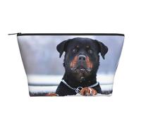 Occhi del collare da neve per cani Rottweiler, Borsa da toilette Borsa per trucco Borsa per cosmetici Borsa da toilette da viaggio portatile