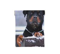Occhi del collare da neve per cani Rottweiler, Spremere il portafoglio superiore da donna Borsa portaoggetti Piccola portamonete Portamonete