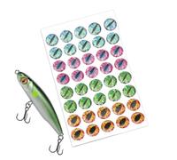 Occhi di esca da pesca, adesivi per esche 4D, accessori per attrezzatura da pesca, occhi da pesca, occhi con dettagli vivaci, attrezzatura da esterno per papà, uomini, principianti, maggiore