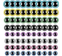 Occhi di sicurezza glitterati - Occhio all'uncinetto da 30mm, design multifunzionale | Occhi all'uncinetto per animali di peluche in ABS con rondelle, occhio per bambole per Amigurumi peluche animali