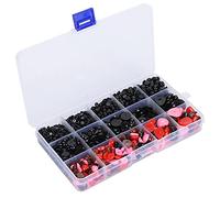 Occhi e Nasi di Plastica Multicolore, Set Fai da Te con 2575 Pezzi per Bambole, Accessori di Varie Dimensioni e Forme, con Scatola per Conservazione - Resistenti all'Acqua, Facil (2575 colori misti)