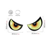 Occhi fluorescenti double face Halloween trucchi notte modelli di colpi di sangu