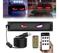 Occhi LED del Diavolo per Auto - Display Flessibile Programmabile con Luci Dinamiche - Illuminazione Colorata