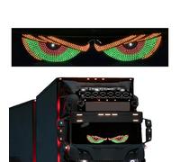 Occhi LED per auto - Fantastici adesivi per fari anteriori, occhi luminosi di segnalazione | luce demone per parabrezza, impermeabile, con telecomando, striscia ambientale per auto, accessorio A