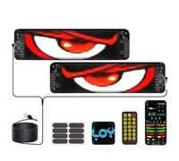 Occhi LED per Camion, 2pcs Devil Eyes LED Camion Interno, Occhi per Auto Programmabile con Controllo APP e Telecomando, App per Auto, Vetrina Negozio (10 x 35 cm)