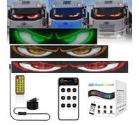 Occhi LED per Camion, Occhi Del Diavolo LED per Auto, Display Flessibile a LED per Auto Flessibile Programmabile, Luce per Occhi Colorata Adatto per camion, automobili(19.2x89.8CM)