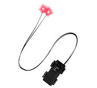 Occhi luminosi Halloween, luci del illuminate da 0,2 pollici per effetti spettrali, decorazione a batteria con timer per le lapri scheletri di zucche e feste di cortile stregate all'aperto