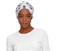 Occhi malvagi, berretto turbante pre-legato stampato, leggero copricapo elegante, per donne che dormono