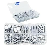 Occhi Mobili, 650 Pezzi Occhi Mobili 4-16mm per Fai da Te Scrapbooking Accessori, Occhi Finti Autoadesivi per Scrapbooking Fai da Te
