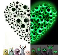 Occhi Mobili Adesivi 200 Pezzi Occhi Mobili Giocattolo Autoadesivi Occhi Mobili Adesivi in Plastica Occhi Adesivi Luminosi per Lavoretti Fai da Te Scrapbooking Artigianato Bambole Pupazzi Accessori