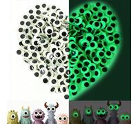 Occhi Mobili Adesivi 300 Pezzi Occhi Mobili Giocattolo Autoadesivi Occhi Mobili Adesivi in Plastica Occhi Adesivi Luminosi per Lavoretti Fai da Te Scrapbooking Artigianato Bambole Pupazzi Accessori