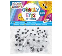 Occhi mobili adesivi in bianco e nero